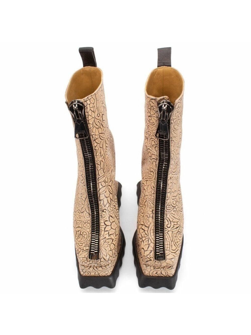 John Fluevog MUNSTER MAX PETUNIA MID-CALF PLATFORM BOOTS Size 9 - Picture 4 of 16
